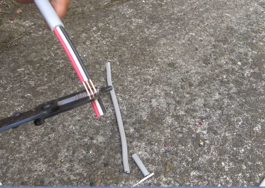 VVFケーブル皮をはぎ取る工具 VVF cable peeling tool