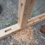 목조주택 토대와 기둥 연결 결부하는 방법/집짓는방법